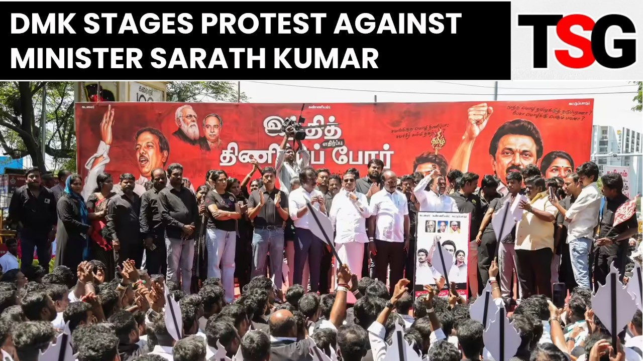 Viral Video Controversy: DMK Stages Protest Against Minister Sarath Kumar | The Sunday Guardian