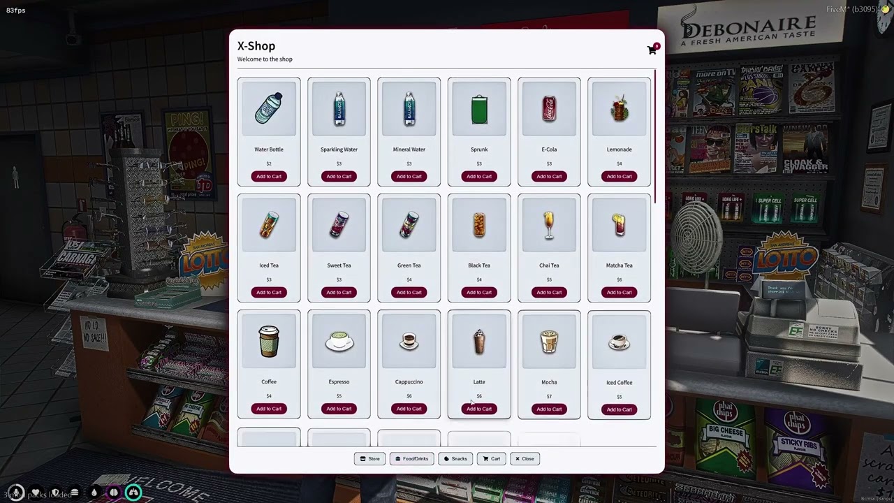 FREE X-Shop Script for FiveM 🚀 | QBCORE Shops + Custom Items + Install Guide