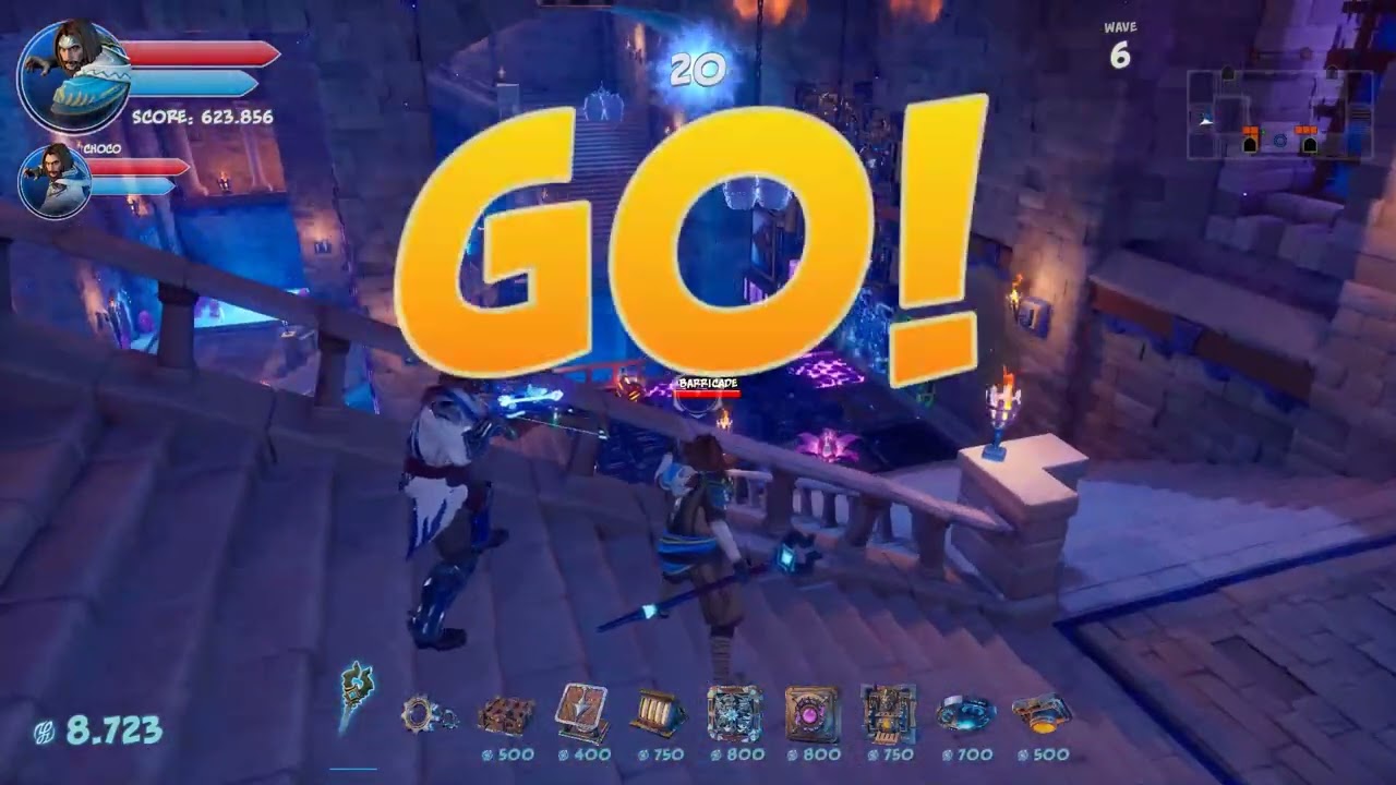 Orcs Must Die 3 - Split Stairs - Co op - Endless 100 waves.