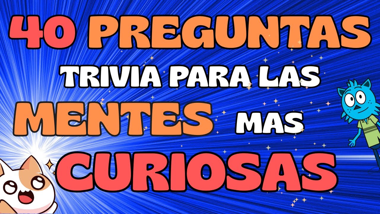 40 PREGUNTAS TRIVIA PARA LAS MENTES MAS CURIOSAS/SIN OPCIONES  🤓🧠🌍  #quiz #trivia #preguntas #test