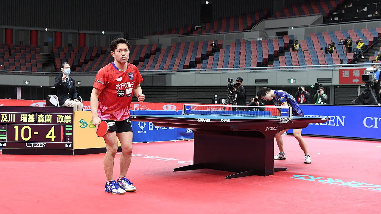 【2021年全日本卓球】大会ダイジェスト｜男子シングルス 決勝 及川瑞基 対 森薗政崇