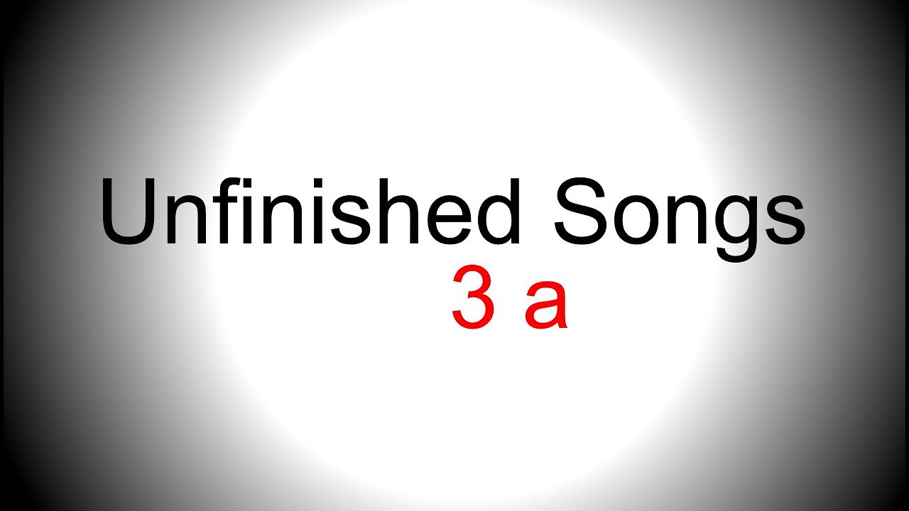 Palm muted acoustic guitar singing backing track - Unfinished song No.3 a