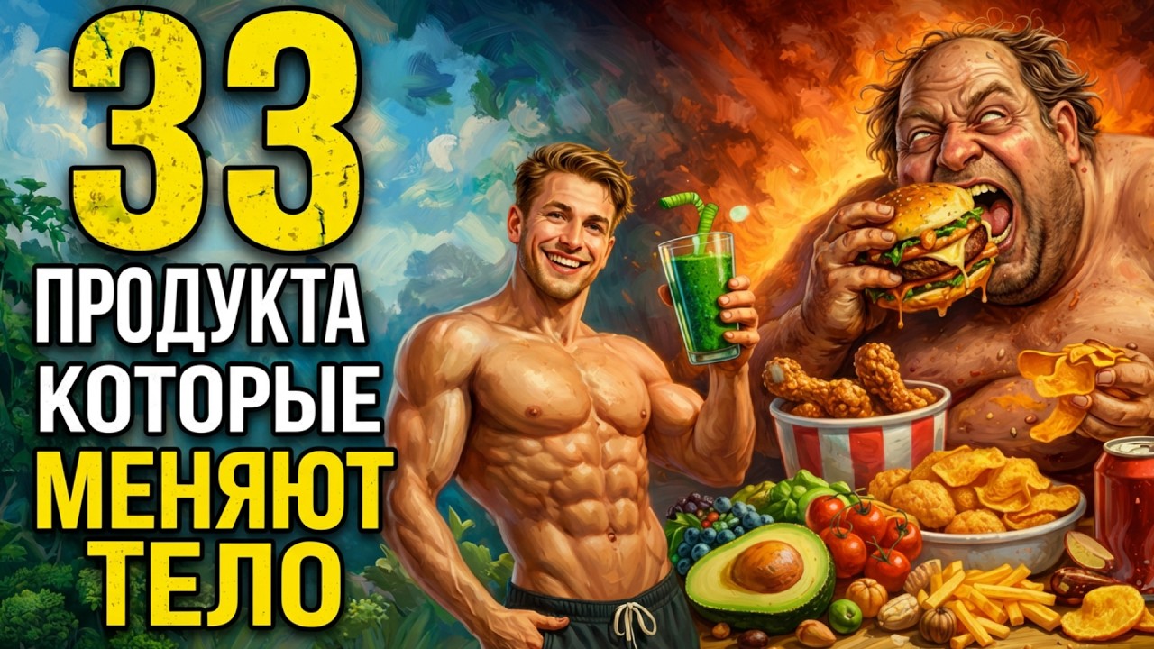 33 ПРОДУКТА Которые Могут Улучшить Или Испортить Ваше САМОЧУСТВИЕ