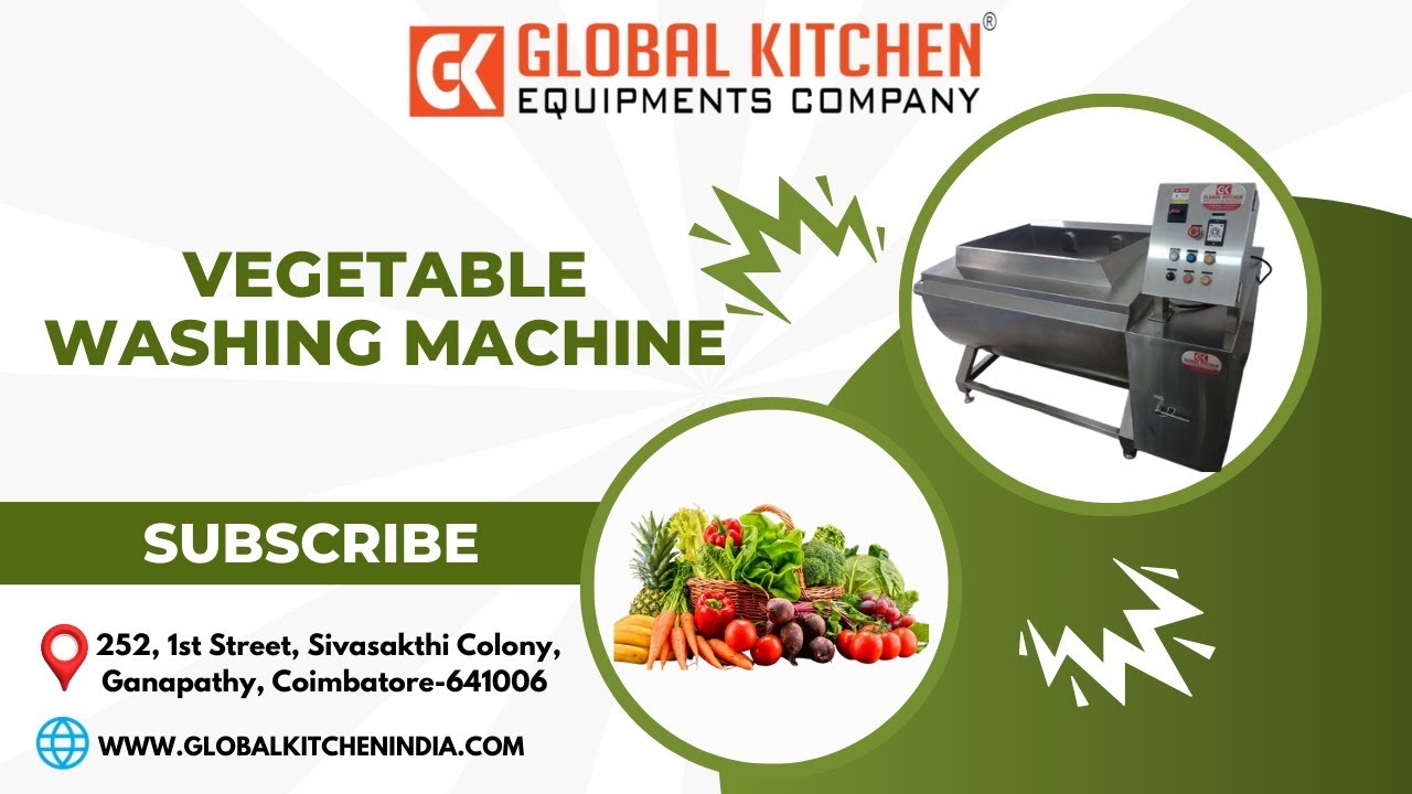Vegetable Washing Machine By-GLOBAL KITCHEN EQUIPMENTS COMPANY