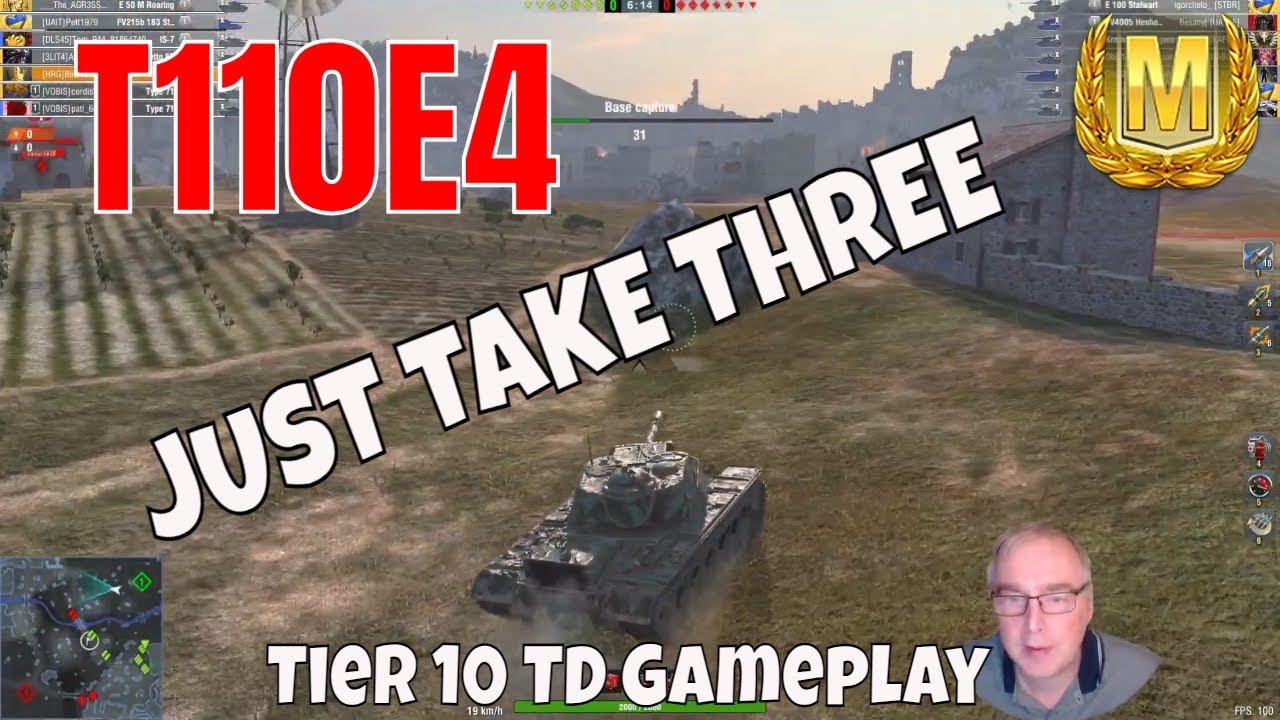 Just Take Three: T110E4 Tier 10 Tank Destroyer wot blitz