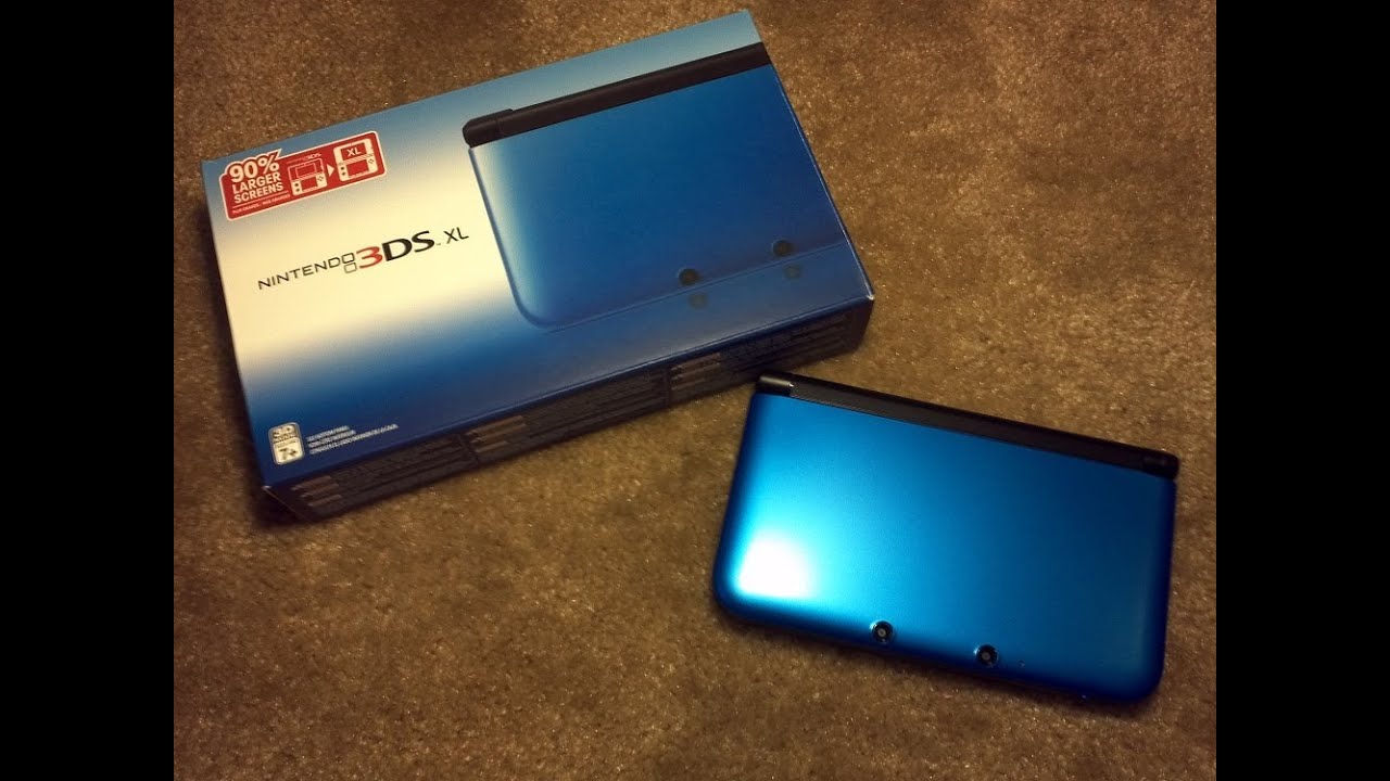 Nintendo 3DS XL Unboxing (Blue/Black)