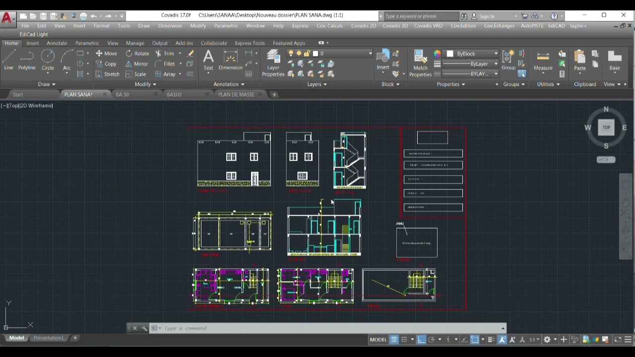 COUR D'AUTOCAD 11 ESPACE OBJET & PRESENTATION #cao  #autocad  #design  #formation