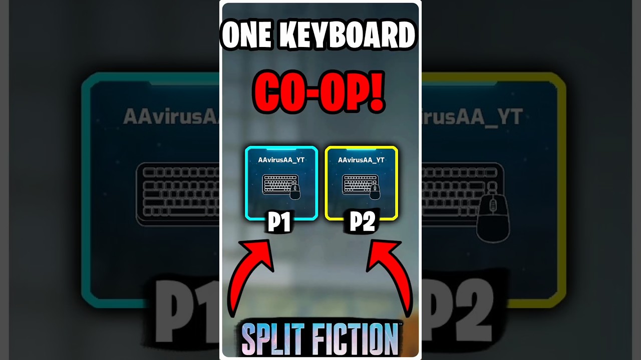 Split Fiction: Разделенный экран на одной клавиатуре для 2 игроков