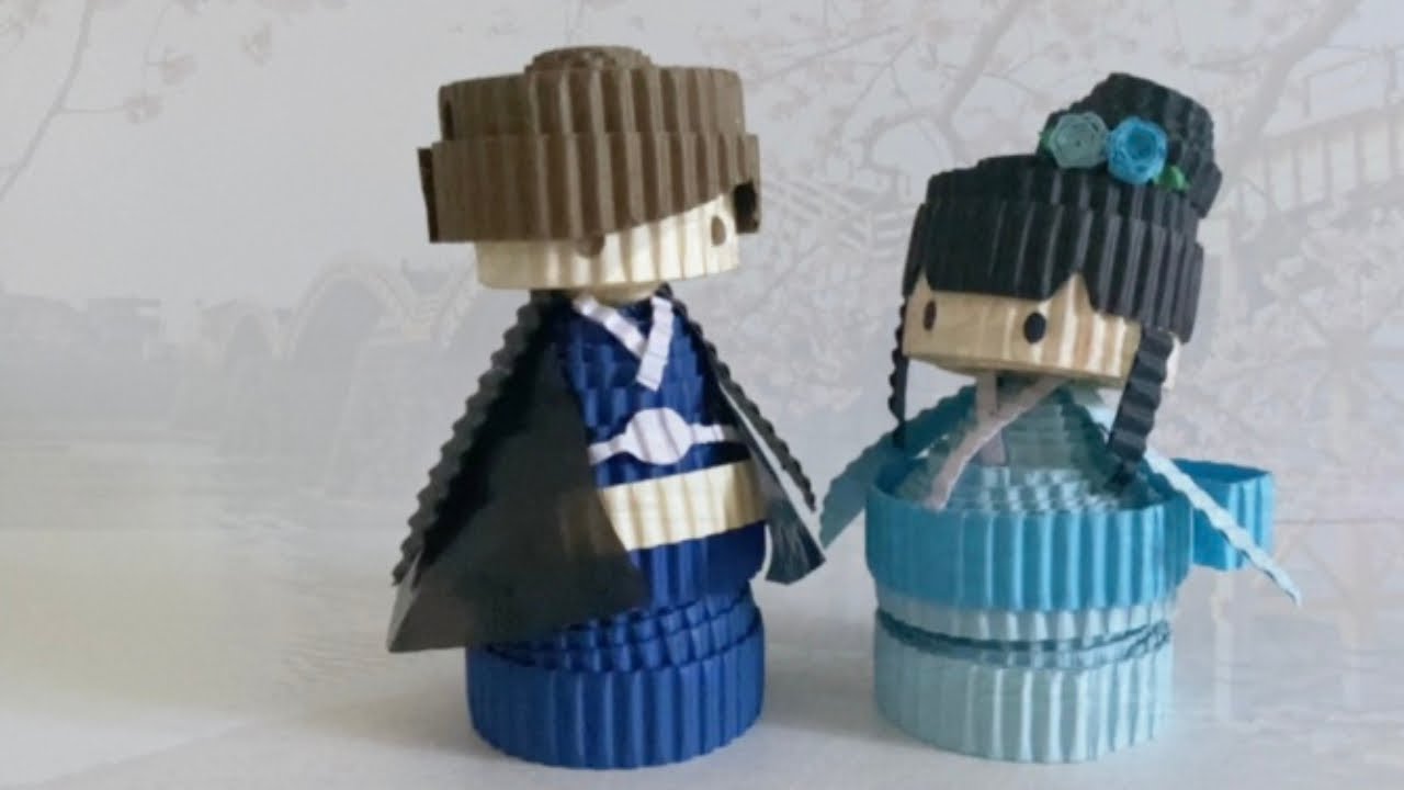 Kokoru Dolls (ココル人形) | How to make kokoru dolls | Paper Art | LovelyJovelle