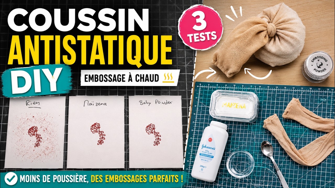Fabriquer un Coussin Antistatique DIY pour l'Embossage à Chaud + Tests
