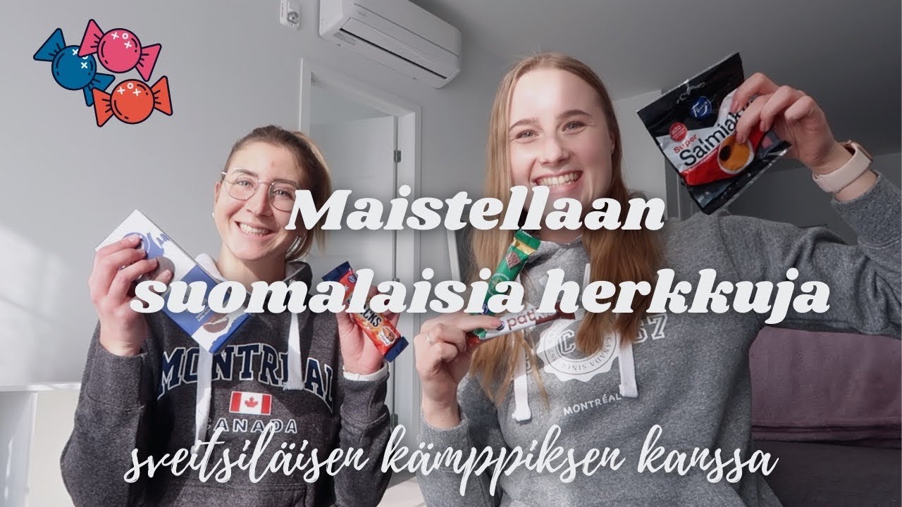 MAISTELLAAN SUOMALAISIA HERKKUJA sveitsiläisen kämppiksen kanssa 🍬🍫
