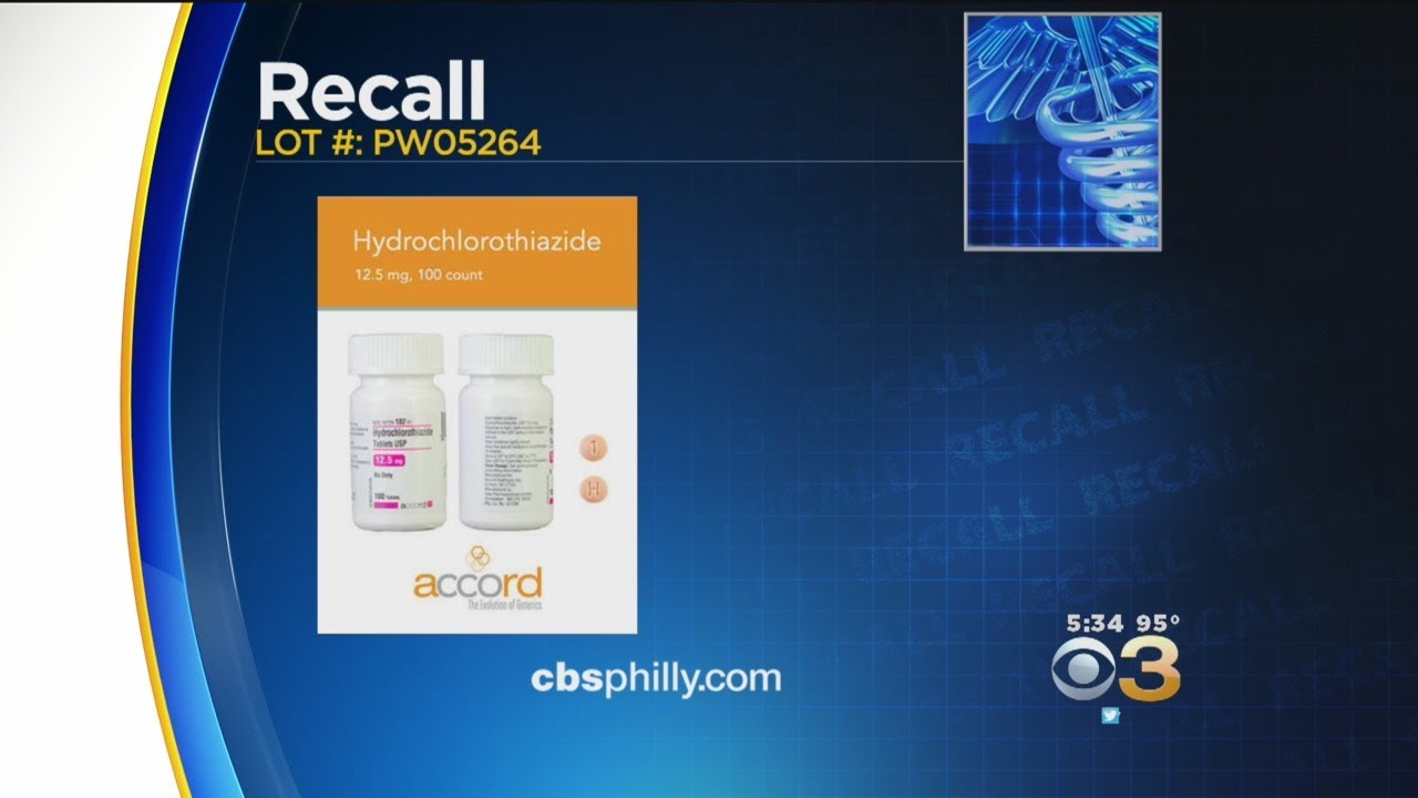 Blood Pressure Drug Recalled For Possible Life-Threatening Label Error