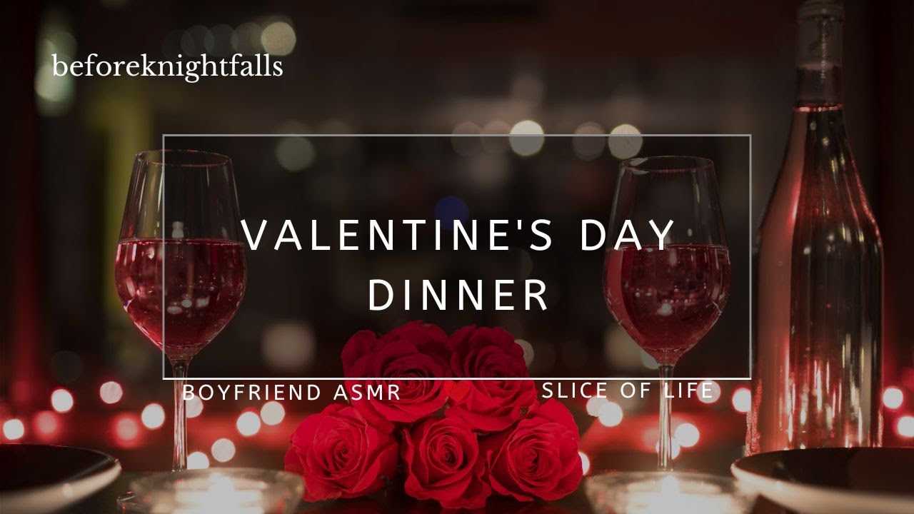ASMR: valentine's day dinner