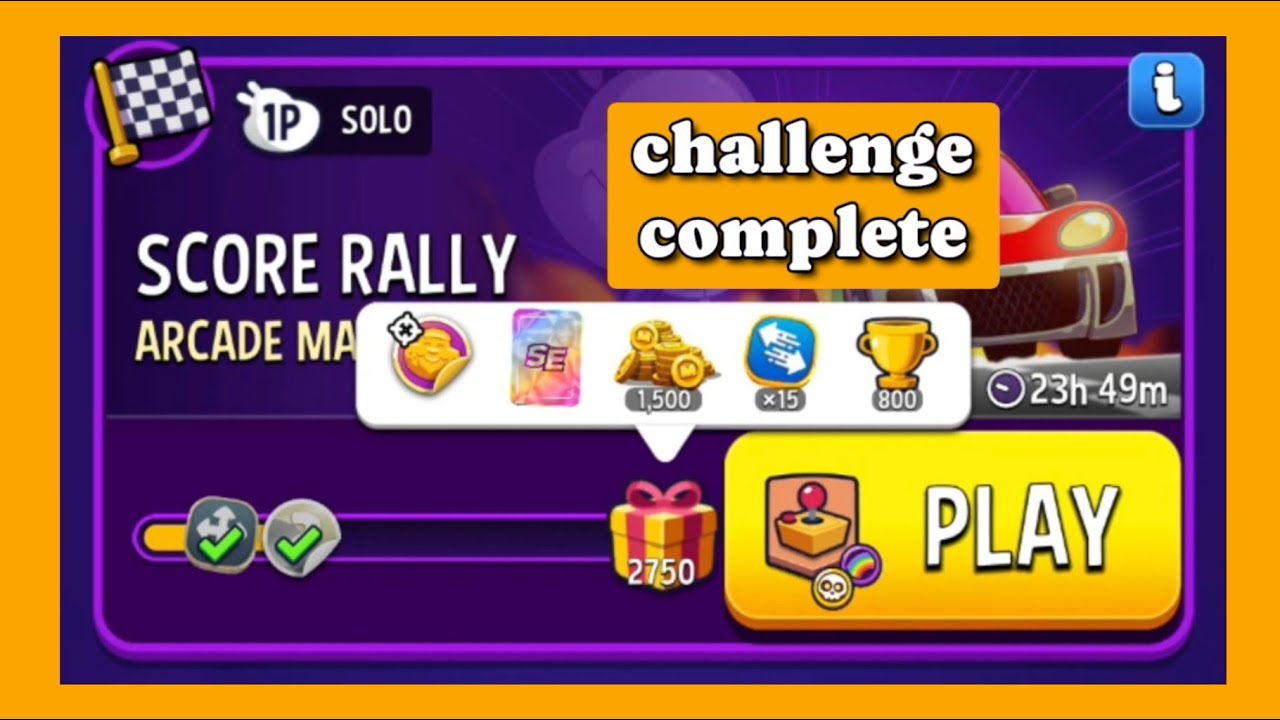 Arcade man solo challenge|2750 points|score rally|match masters