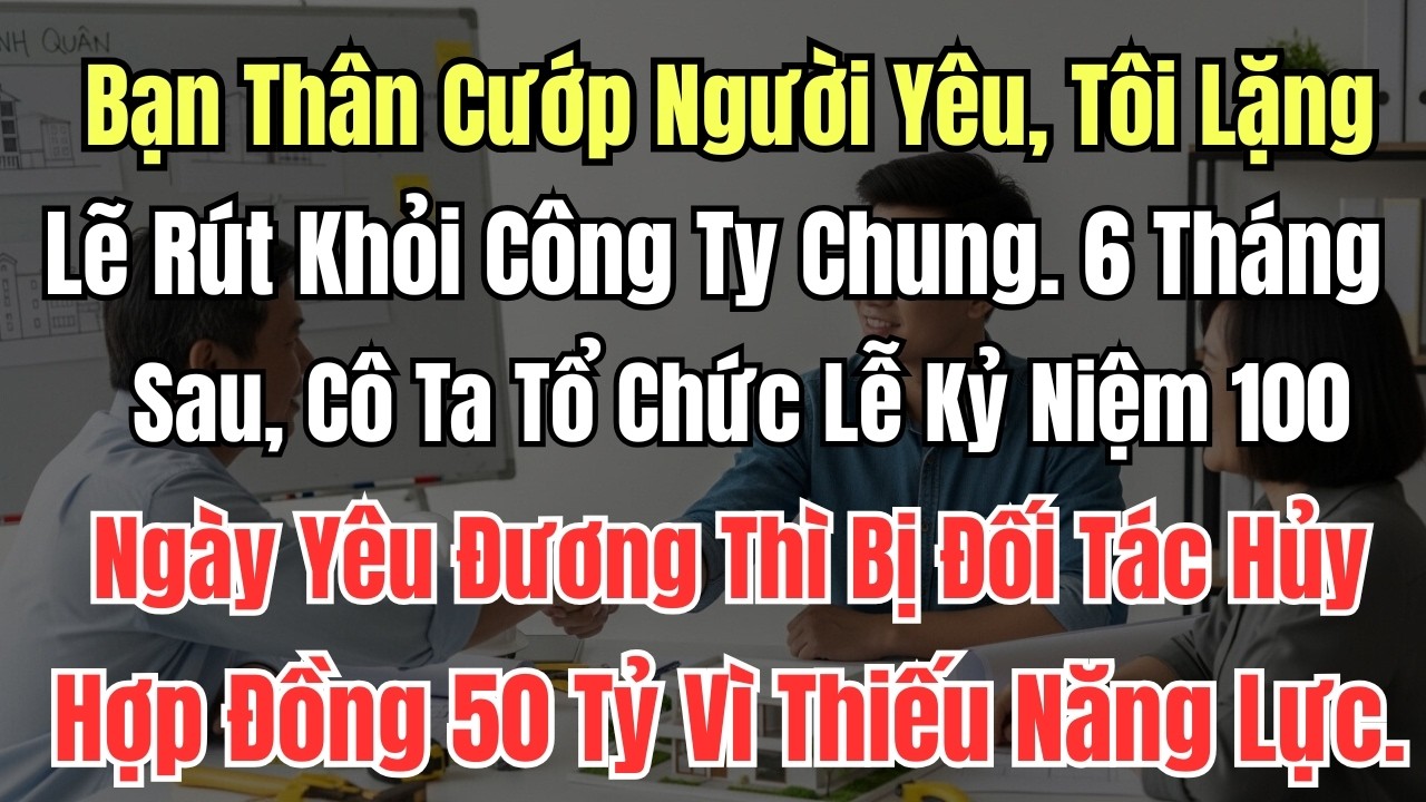 Bạn Thân Cướp Người Yêu, Tôi Lặng Lẽ Rút Khỏi Công Ty Chung. 6 Tháng Sau, Cô Ta Tổ Chức Lễ Kỷ Niệm