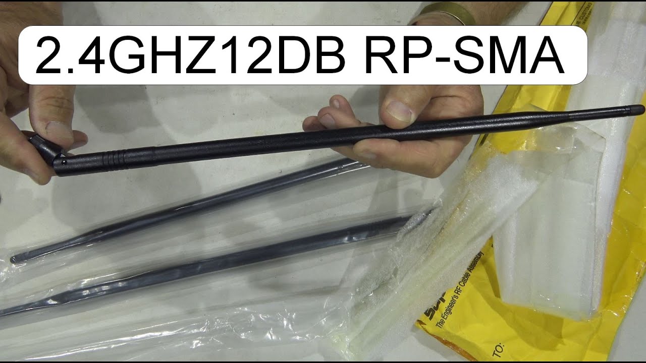 UNBOXING OMNI DIRECTIONAL 12DBI RP-SMA DUAL BAND WIFI ANTENNA