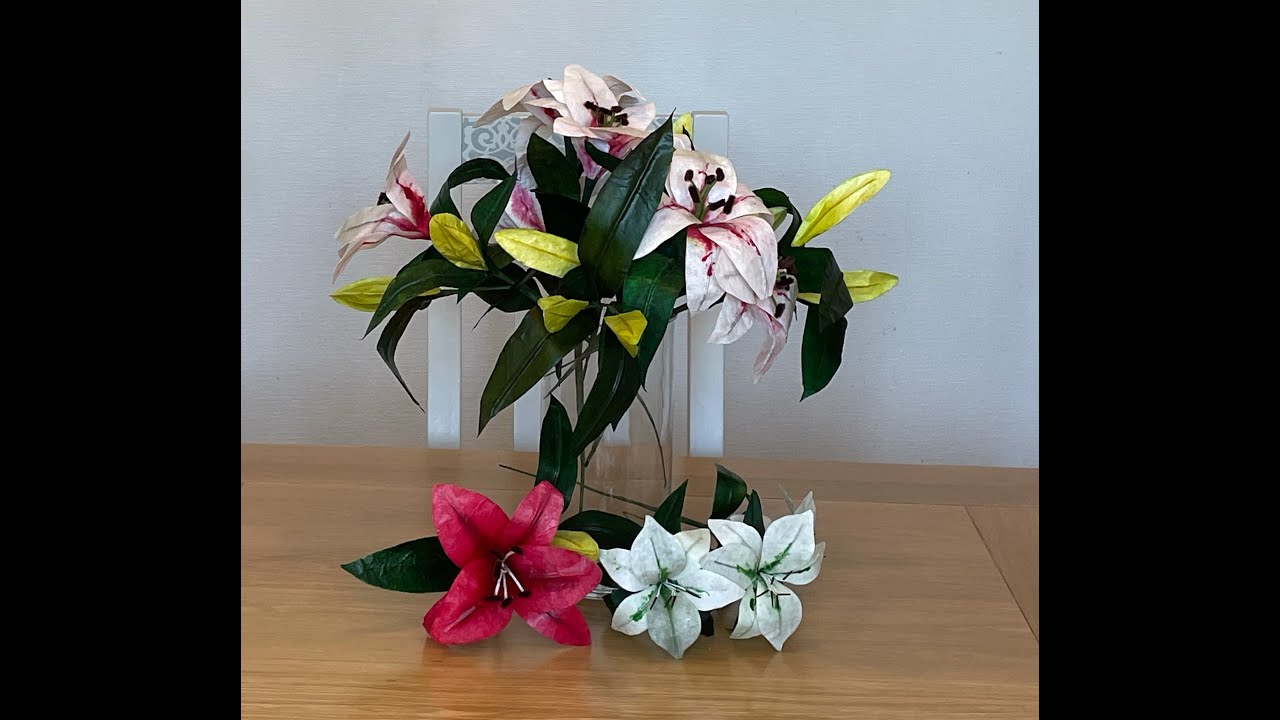 Coffee filter salt and pepper lilies