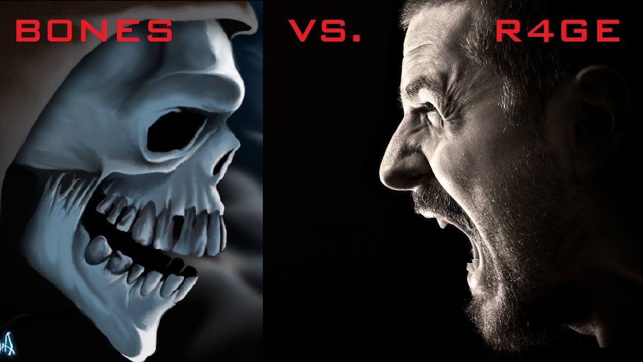 R4GE Vs B0NES #2  Knappe Sache