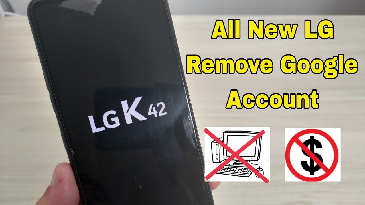 Lg K42, K52, K62... Remove Google account Bypass FRP. Without box or PC.