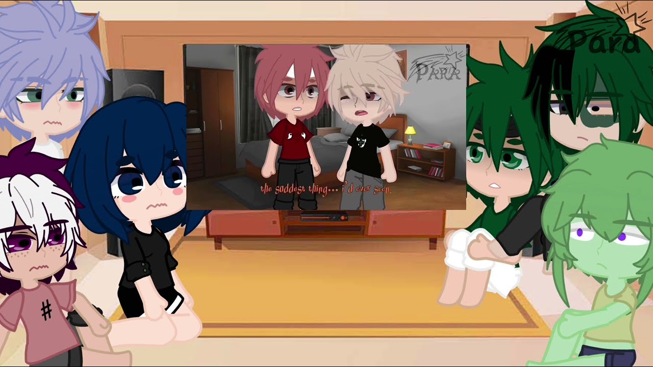 Inverted AU react to Bakugou +Original BNHA (Part 2) // Bkdk🧡💚//