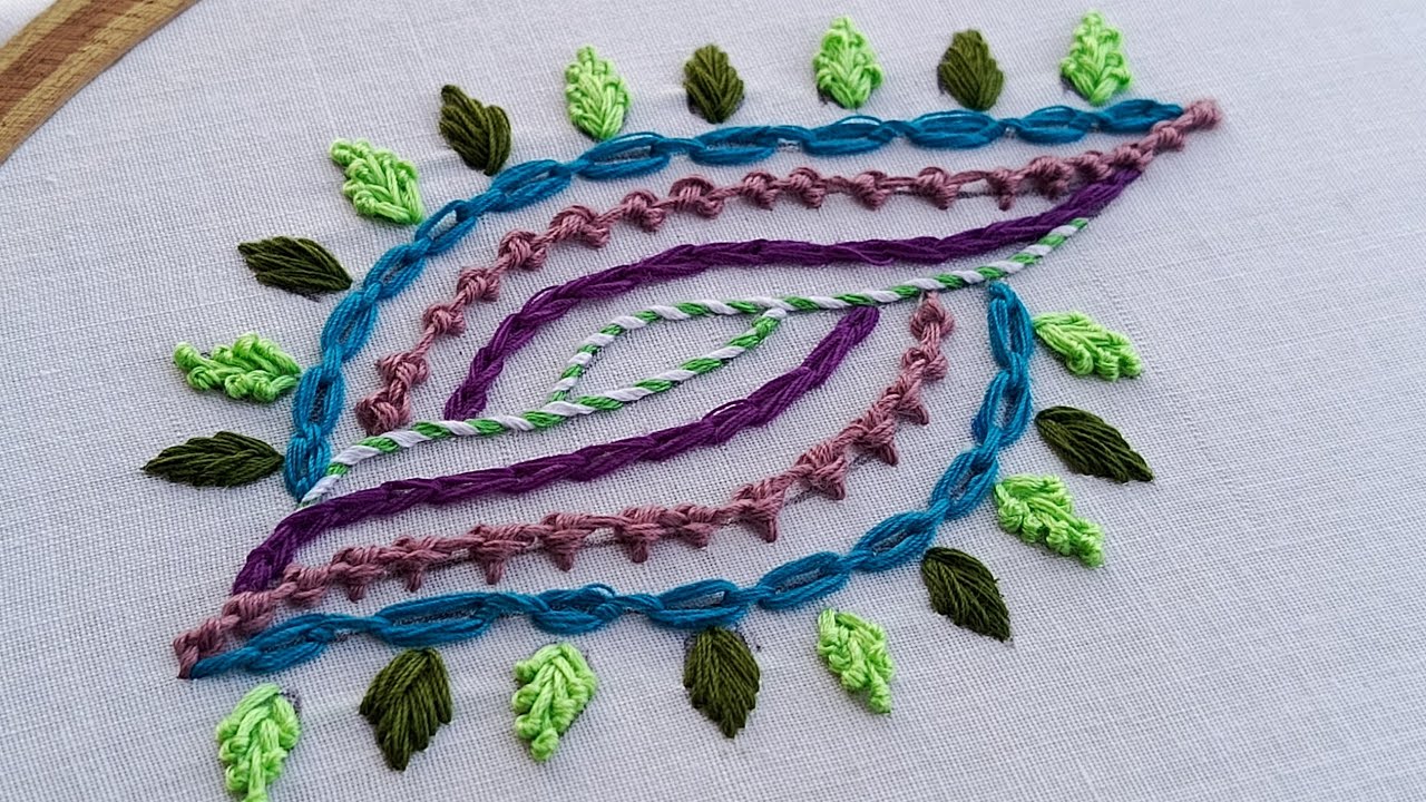 6 very basic hand embroidery stitches for beginners|very beautiful basic hand embroidery stitches