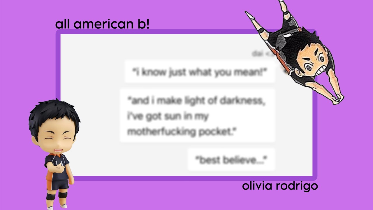 all-american b! [daichi] || haikyuu texts