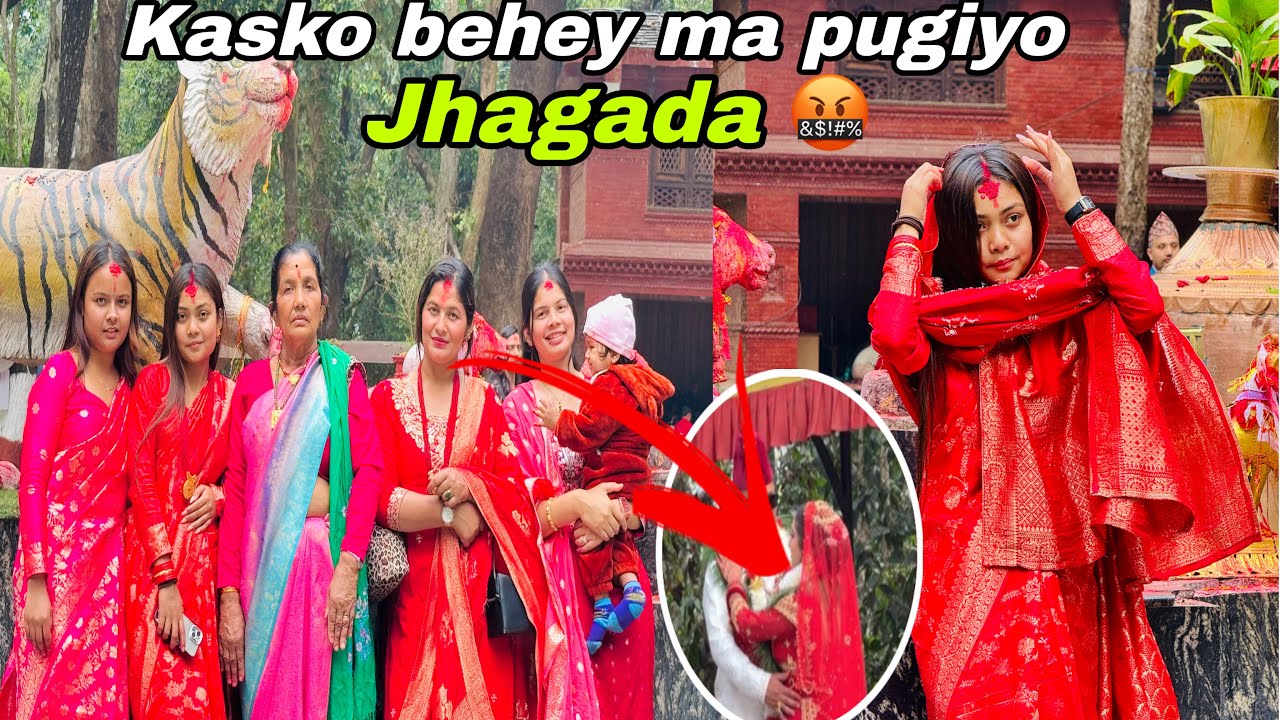 Bato mai Jhagada paro manxey haru aati samma garxan🤬Aama lai mandir lada aasto vo😭