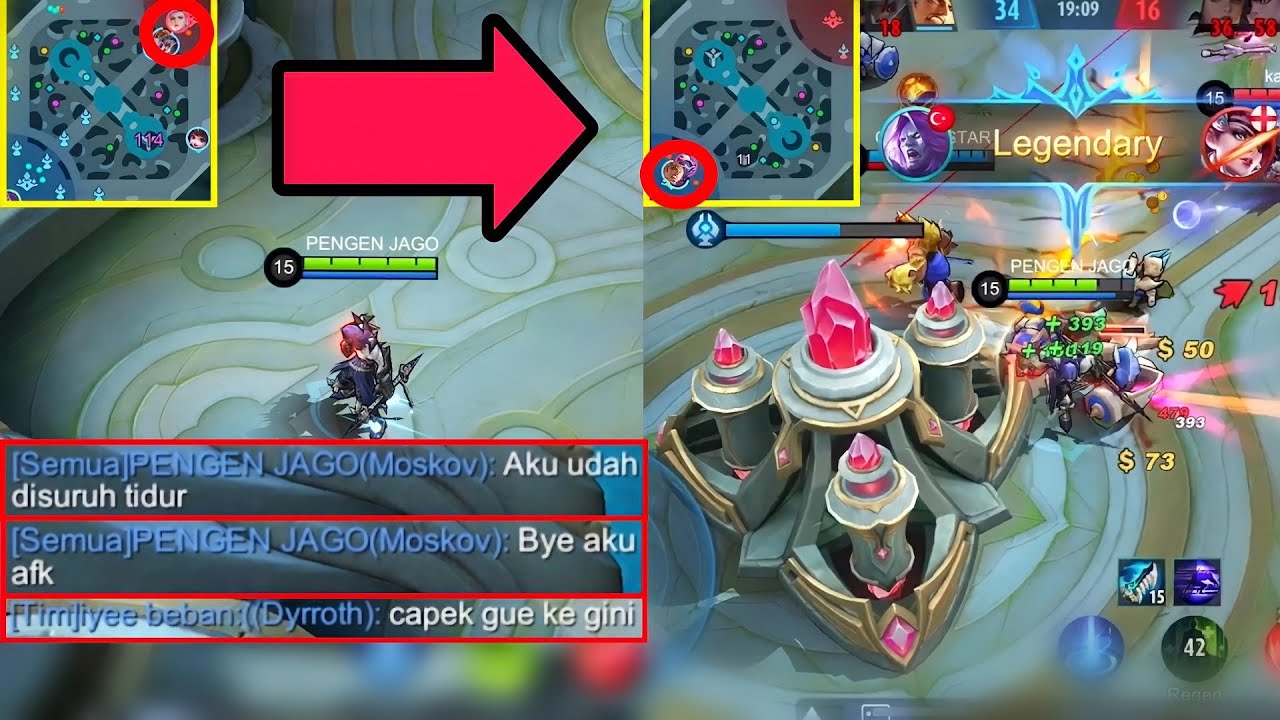 PRANK TOP 1 MOSKOV AFK PART 10, DI SURUH TIDUR MAMA, TIM JADI FRUSTASI WKWK - MOBILE LEGENDS