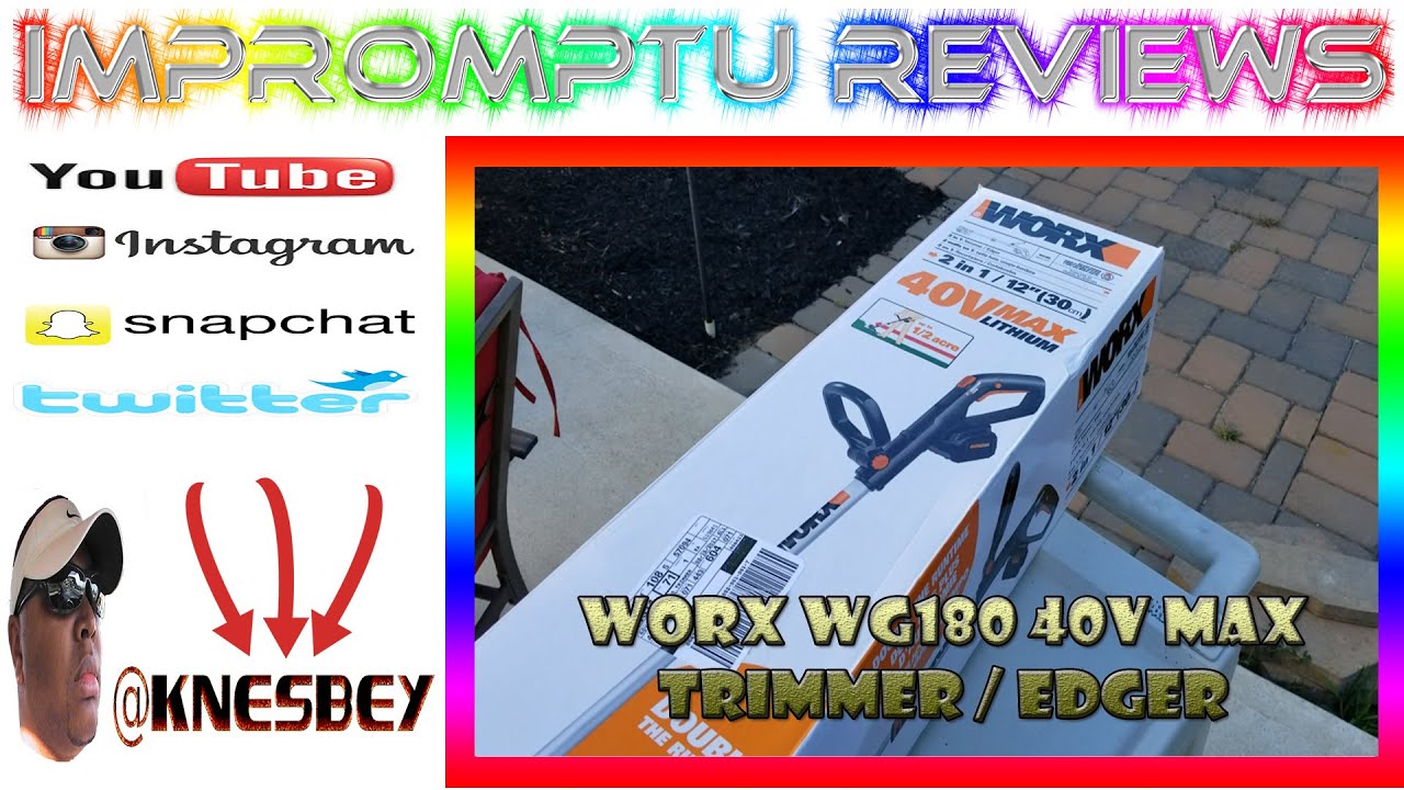 WORX WG180 40V TRIMMER EDGER