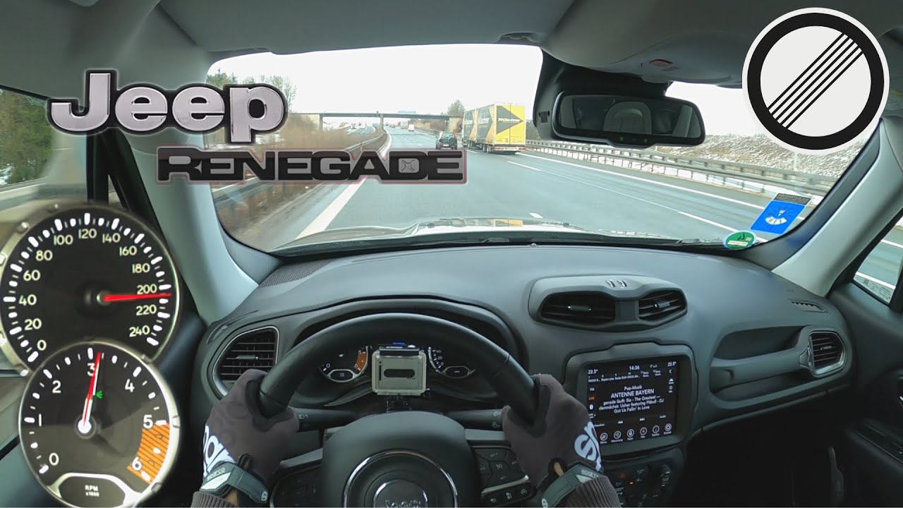 Jeep Renegade Facelift 2.0d Acceleration Top Speed Autobahn POV Test Drive