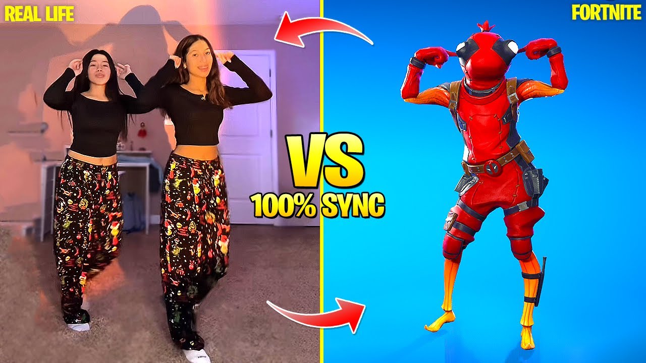 FORTNITE DANCES IN REAL LIFE (MoonGazer, Tek It, Caffeinated, Tiktok and Icon Series Dances)