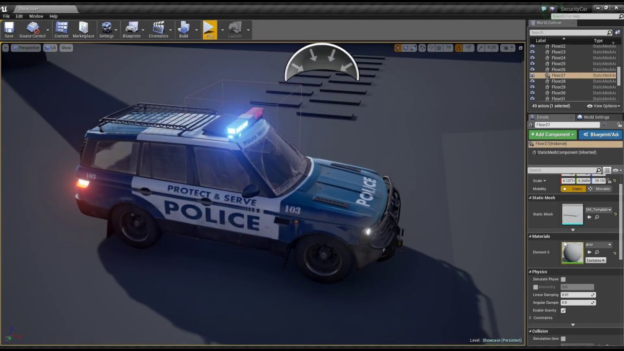 Security Car [UE4]