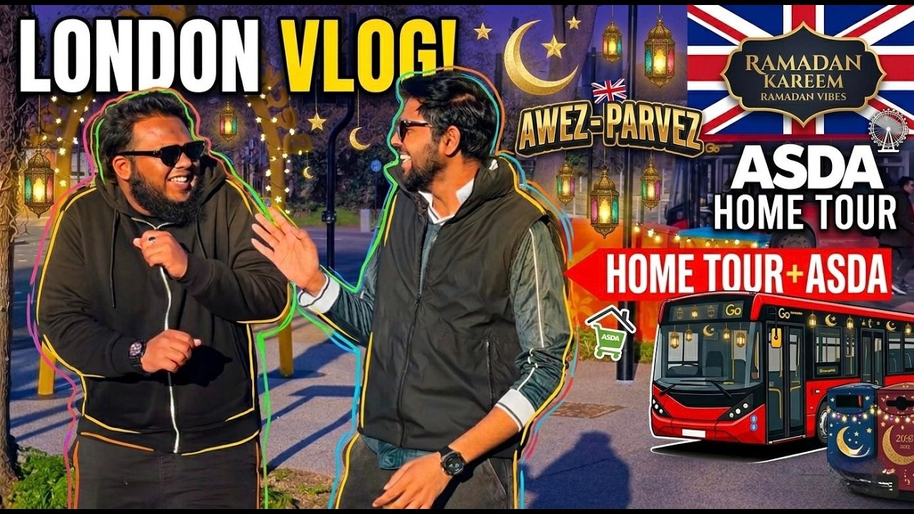 “Ramadan vibes in the UK 🇬🇧 | Iftari Shopping 🛒 + Home Tour 🏠 | AwezParvez Vlogs”
