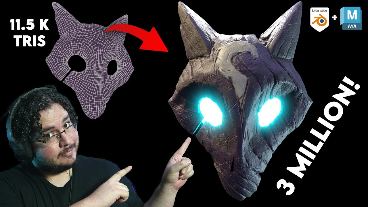 Настройка карты смещения | Рабочий процесс в ZBrush, Maya и Blender
