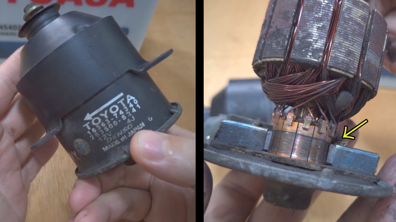 How to Repair a Car Radiator Fan Motor by Replacing the Carbon Brushes