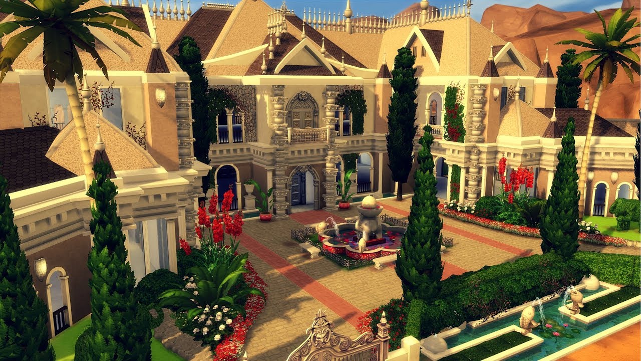 The Sims 4 || Speed Build || Millionaire's Row - Exotic Palace - Exterior
