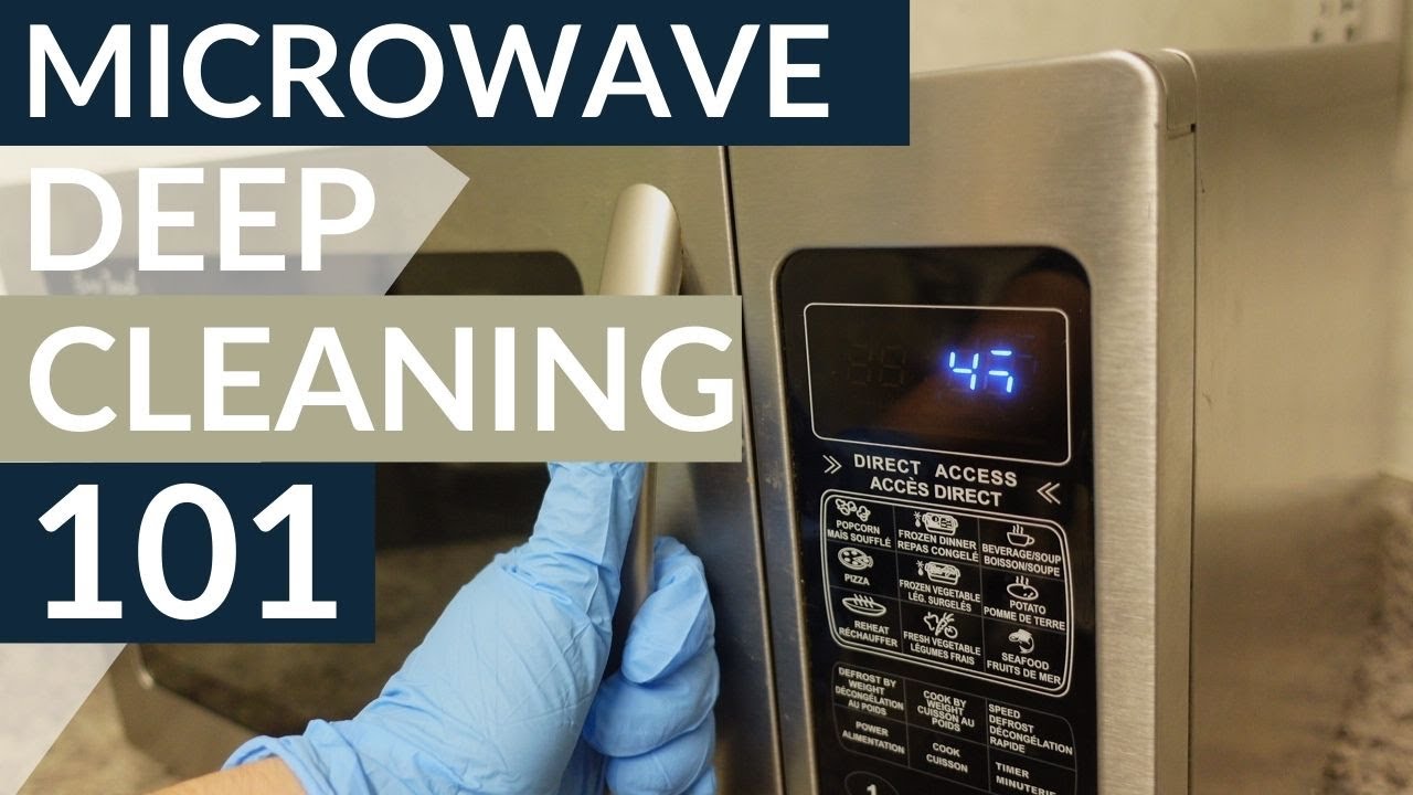 HOW TO DEEP CLEAN A MICROWAVE: Fast and Easy Cleaning Method | Plus COOL Secret Trick from a Pro!!
