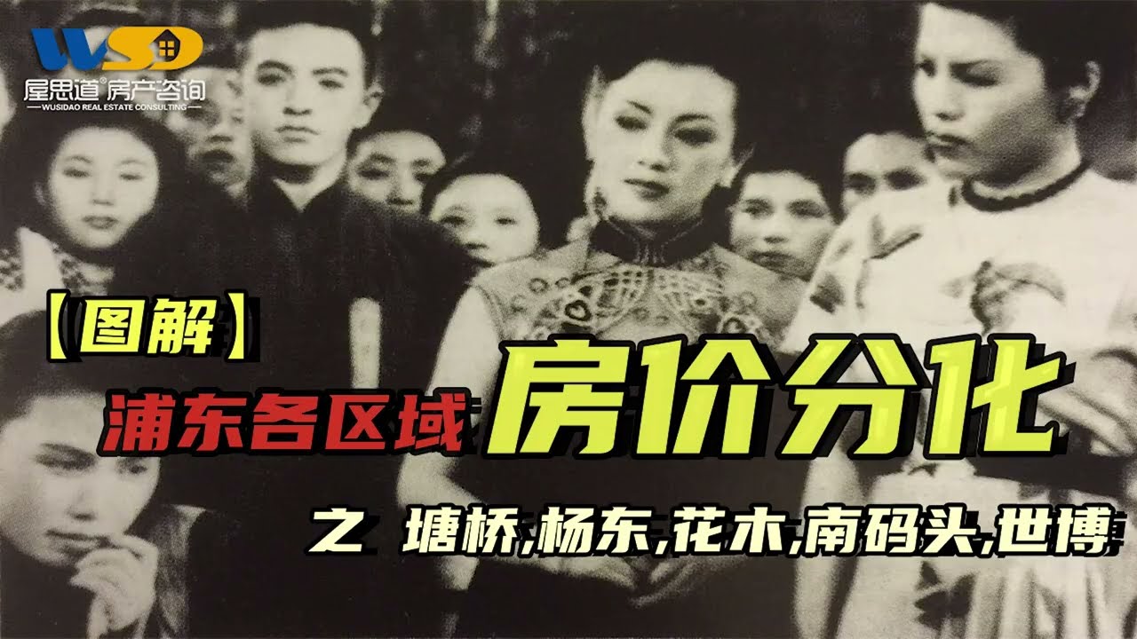 【上海屋思道房产咨询】第118期：【图解】浦东各区域房价分化&mdash;&mdash;塘桥,杨东,花木,南码头,世博