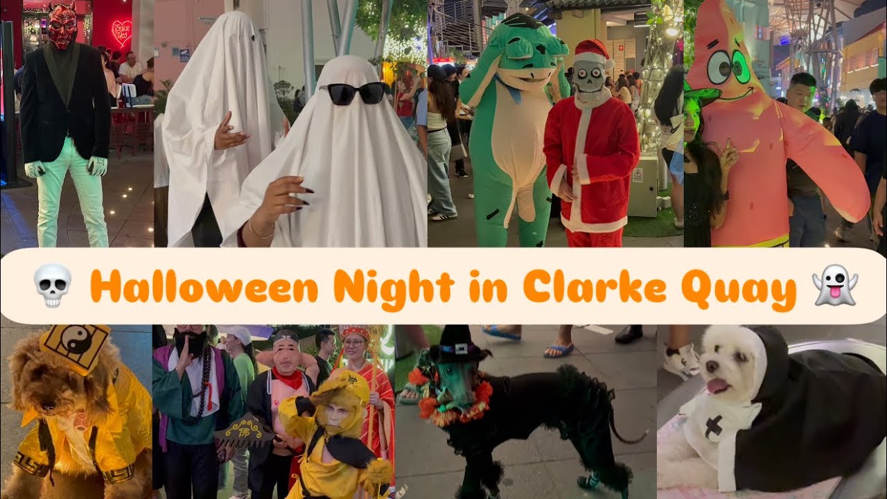 Singapore’s Craziest Halloween Celebration 👻 Clarke Quay 2025 Nightlife Tour | Spooky Night Out! 🎃