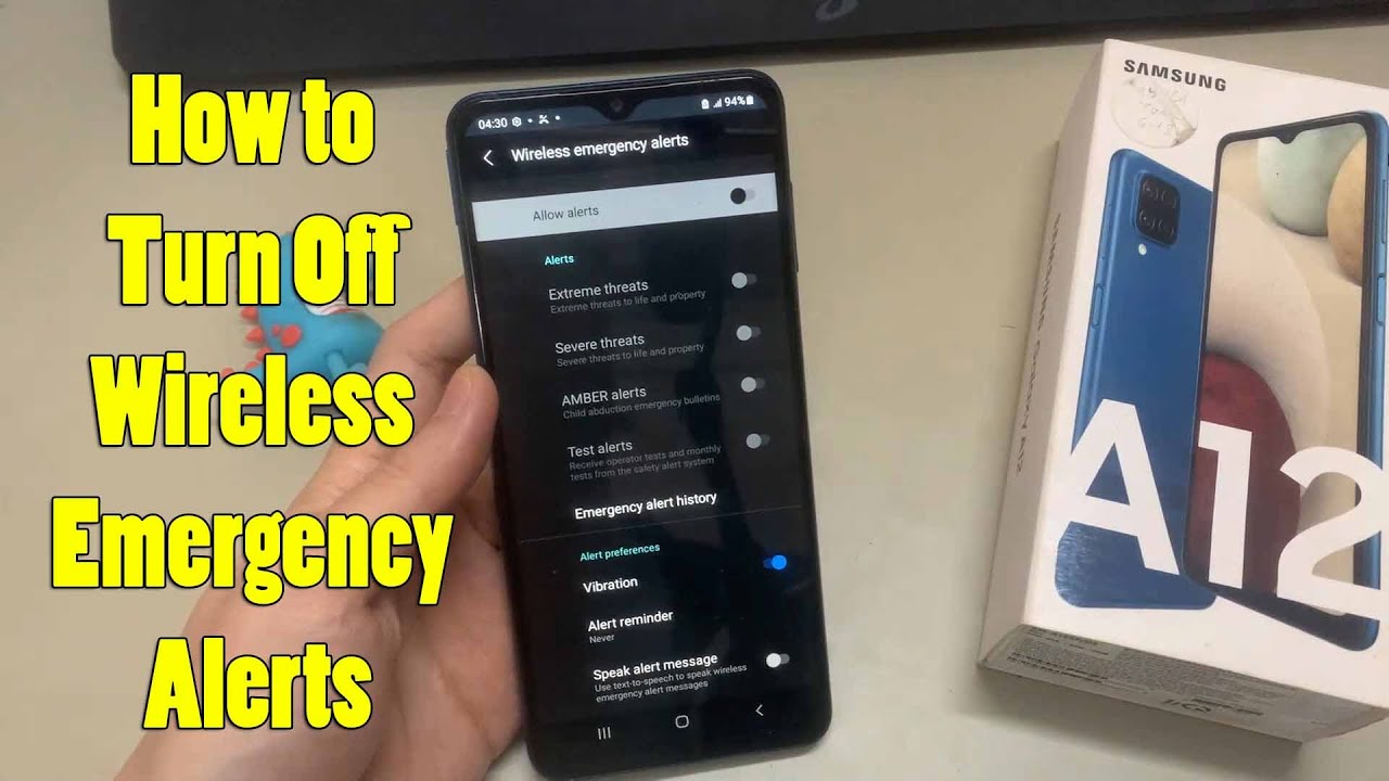 How to Turn off Wireless Emergency Alerts in Samsung Galaxy A12
