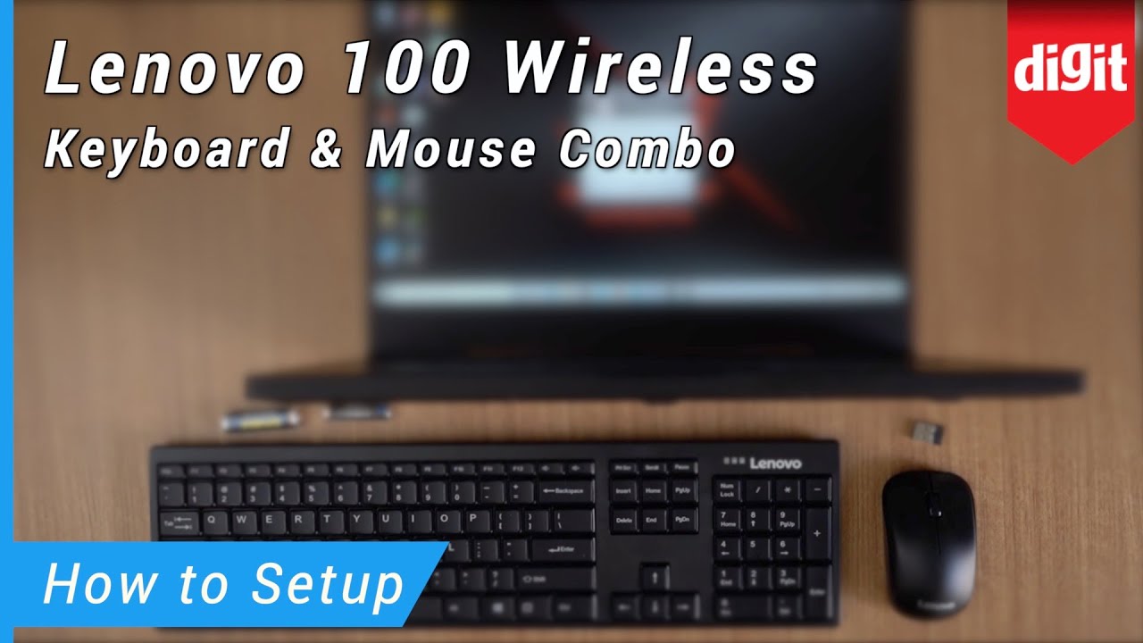 Беспроводная клавиатура и мышь Lenovo 100 — как настроить