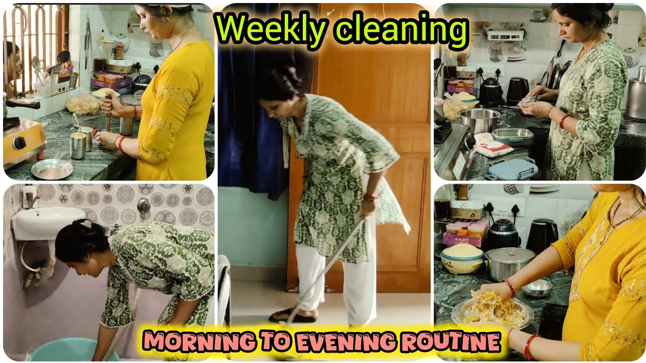💁 My Weekly cleaning ✨पहली बार अकेले डर तो लग रहा था पर पहुंच गई,बस 1 घंटे की मेहनत और पूरा घर साफ💥 