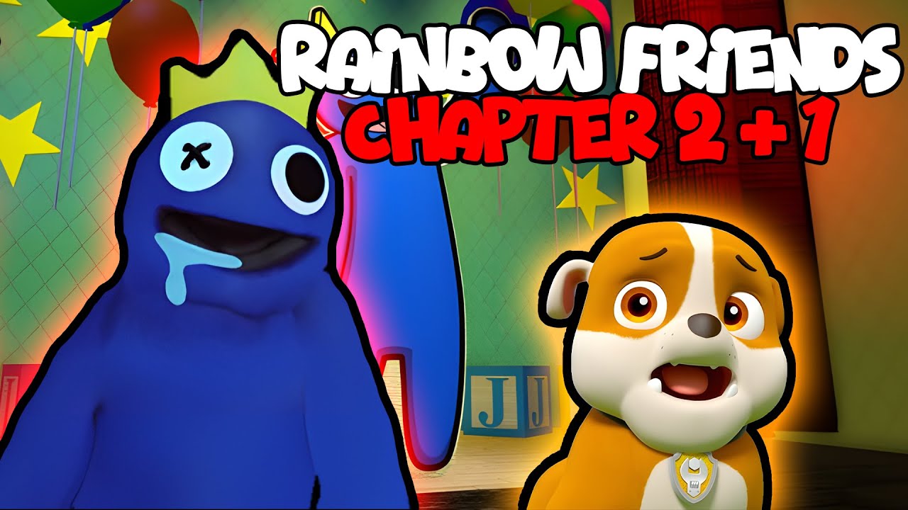 Rainbow Friends 2 | Funny Moments | Rubble in Roblox #obby #roblox