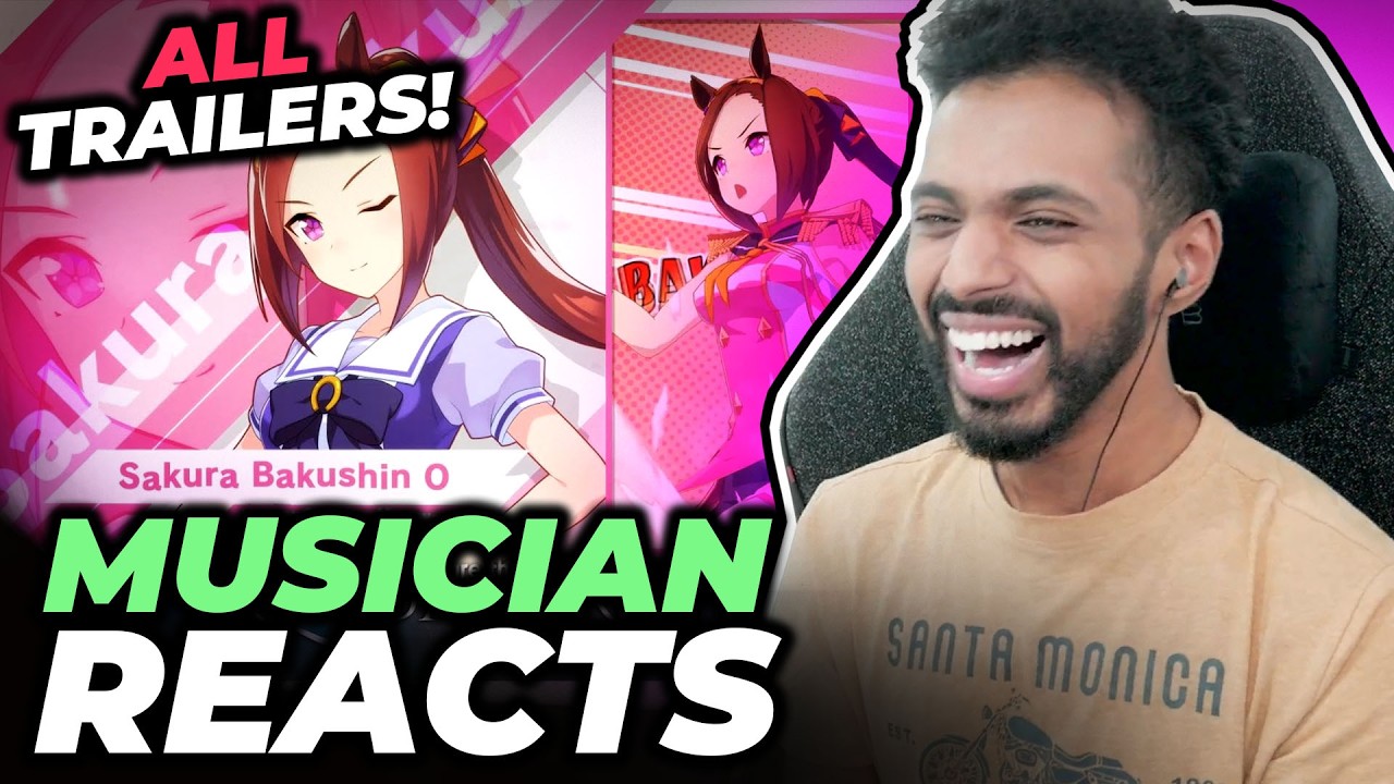 First Time Reacting to Umamusume - ALL Character Trailers | Musician Reacts! 海外の反応