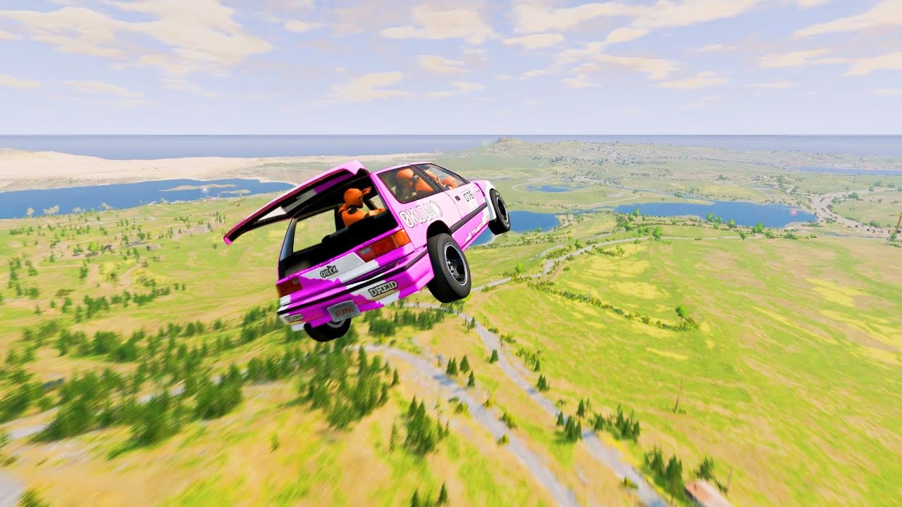 BeamNG.Drive - 1000 MPH Instant Boost: Who Goes Farthest? #30