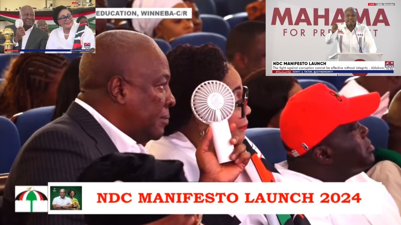 Ablakwa Shocks Mahama At NDC Manifesto Launch At Winneba.