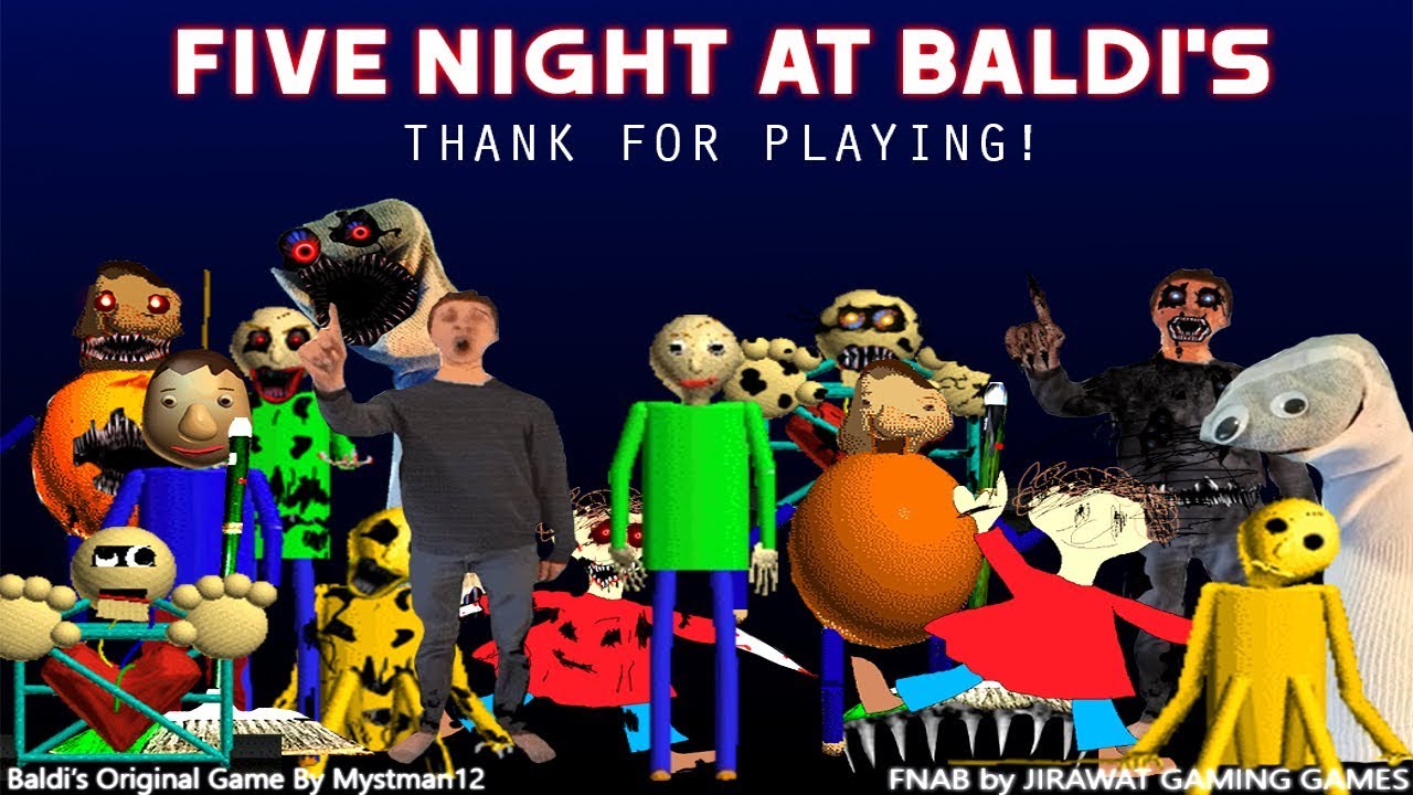 Five Night At Baldi's All Jumpscares (Nightmare Edition)