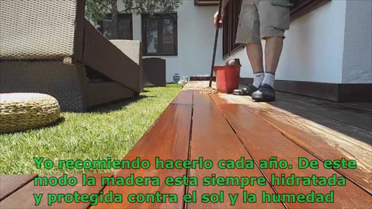 Madera Teca limpieza y aceitado