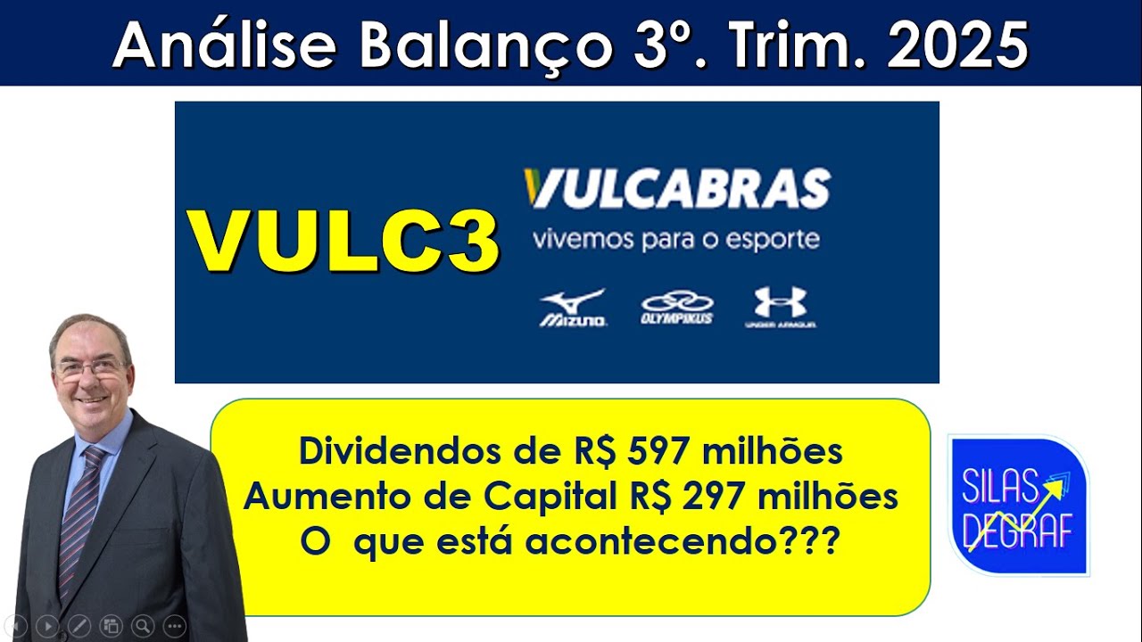 VULC3 - VULCABRAS S/A. AN&Aacute;LISE FUNDAMENTALISTA B&Aacute;SICA. PROF. SILAS DEGRAF. 3o. TRIM. 2025