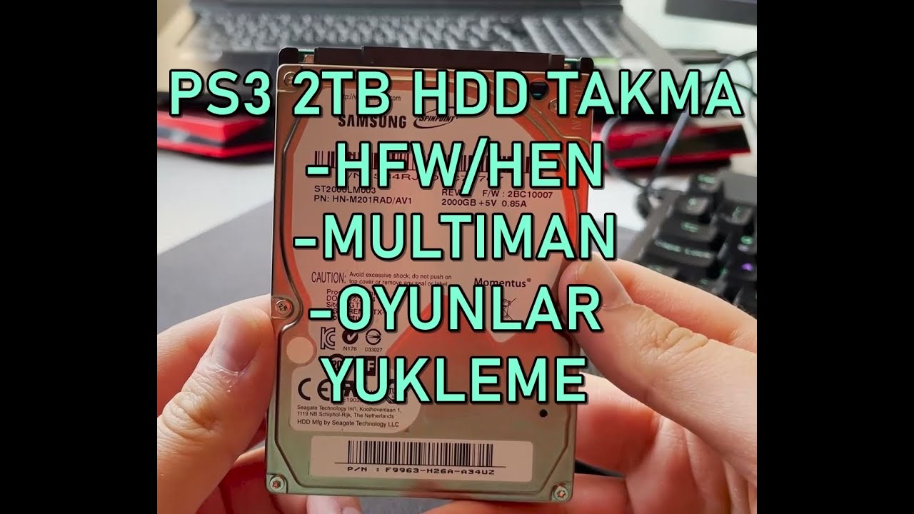 PLAYSTATION 3 2TB HDD TAKMA-HFW HEN VE MULTIMAN YUKLEME